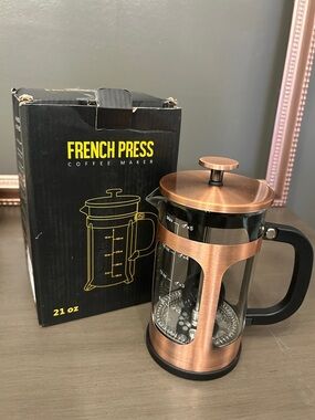 French Press Coffee Maker - Copper